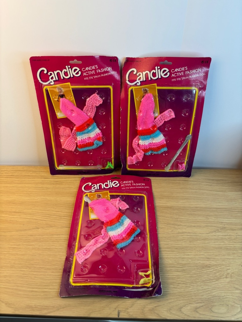 Vintage 80’s Candies Active Fashion Doll Clothes‎ Set of 3